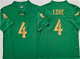 Men's Notre Dame Fighting Irish #4 Jeremiyah Love Green 2025 F.U.S.E. Limited Stitched Jersey,baseball caps,new era cap wholesale,wholesale hats